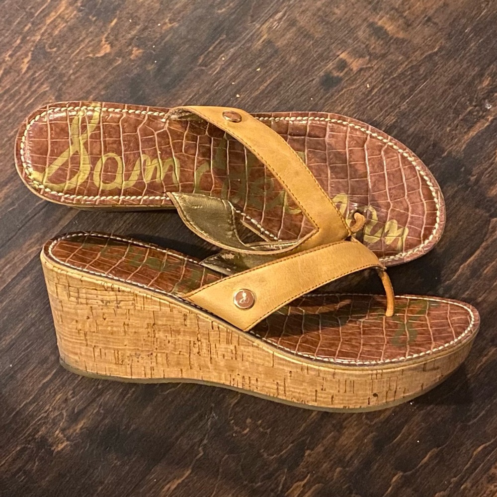 Sam Edelman “Romy” Size 10 Platform Cork Wedges